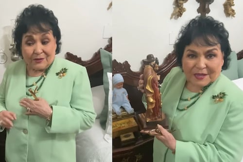 ¿Un bebé en el altar de Carmelita Salinas? Hallan extraño objeto en su casa tras polémica por “rituales”