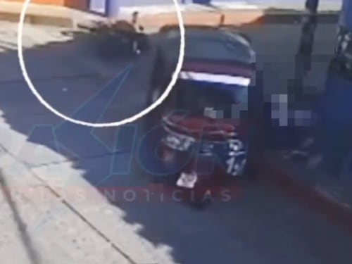 Video: Vendedor de Lotería resulta herido tras colisión entre motocicleta y mototaxi en Retalhuleu