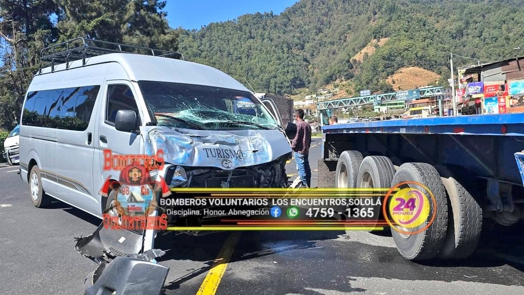Hecho de tránsito en ruta interamericana. Foto: Bomberos Departamentales.