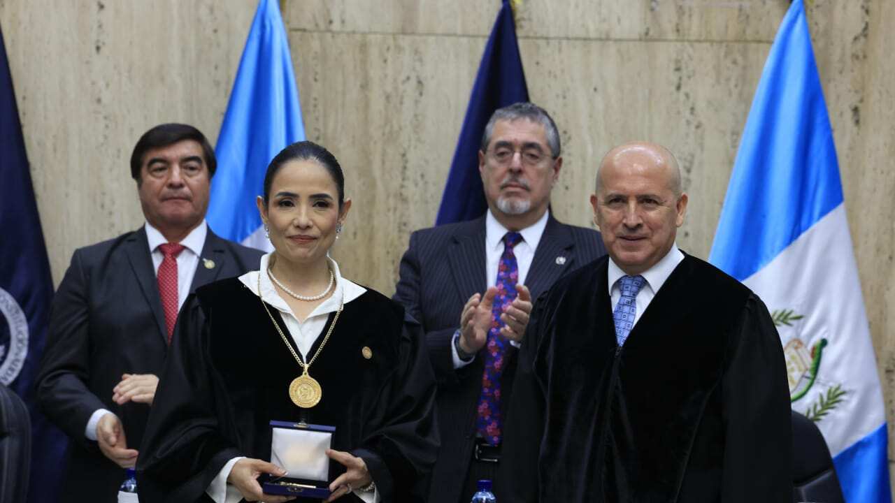 La nueva presidente de la Corte de Constitucionalidad, Leyla Lemus.