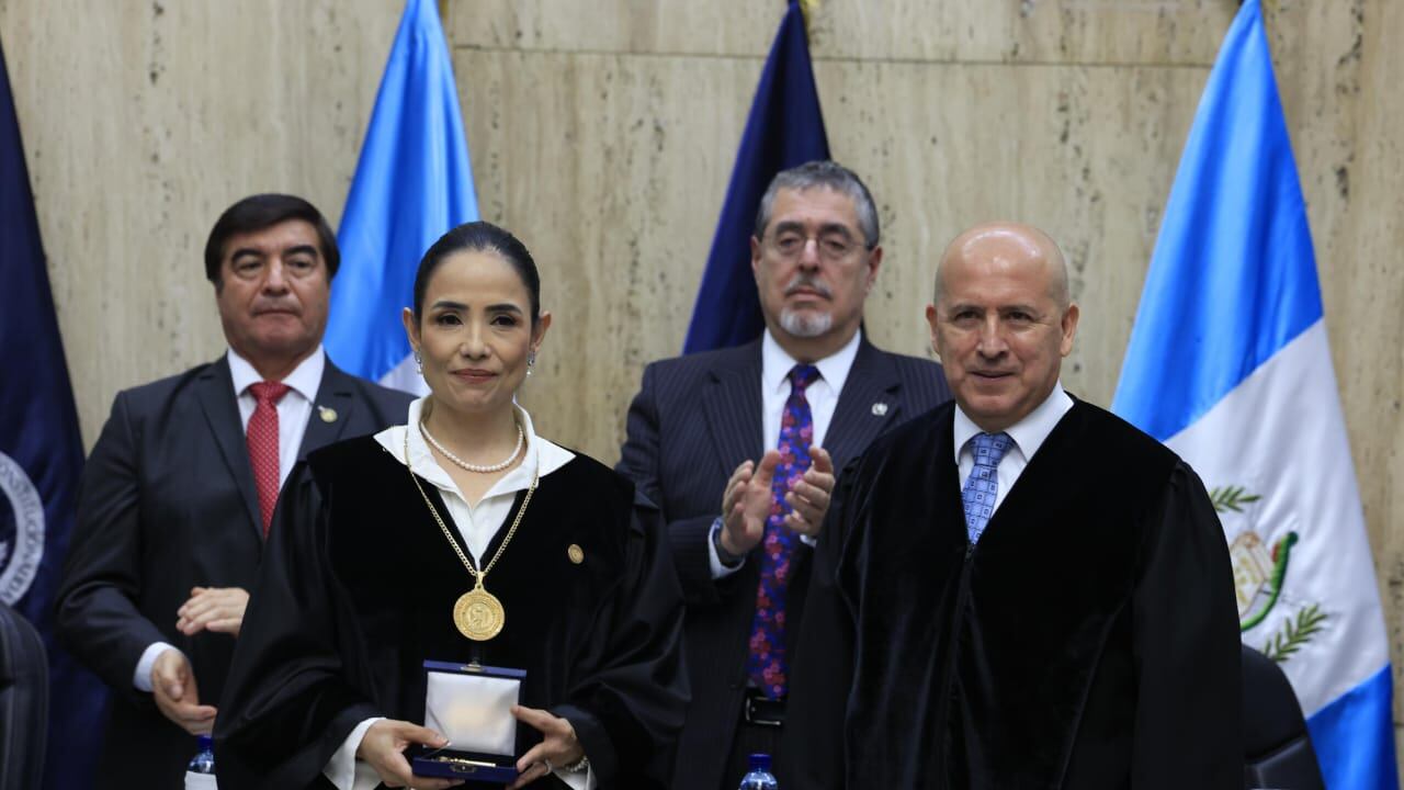 La nueva presidente de la Corte de Constitucionalidad, Leyla Lemus.