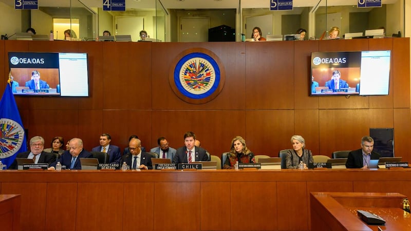 Sesión extraordinaria del Consejo Permanente en la Organización de los Estados Americanos.