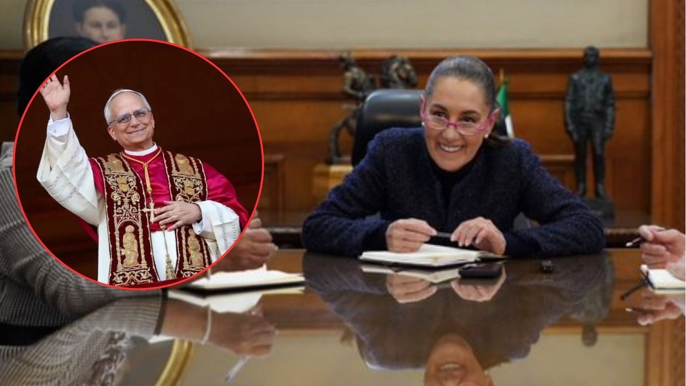 Sheinbaum revela llamada con el papa León XIV