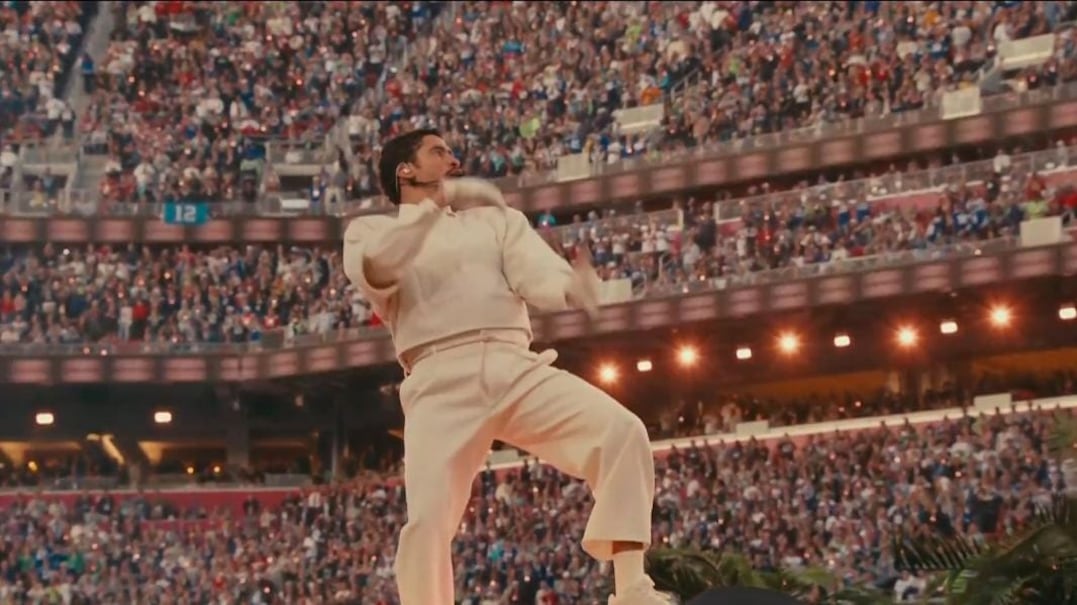 Bad Bunny en el Super Bowl. Foto: RRSS