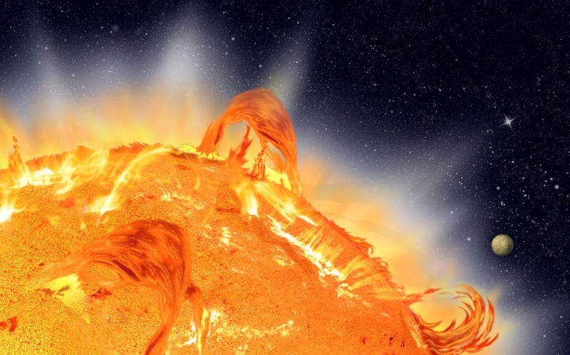 Una erupción solar gigantesca podría impactar la Tierra este viernes. ¿El tamaño? ¡Casi un millón de kilómetros de ancho!