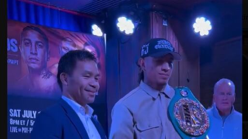 Manny Pacquiao y Mario Barrios pelearán el 19 de julio en Las Vegas.