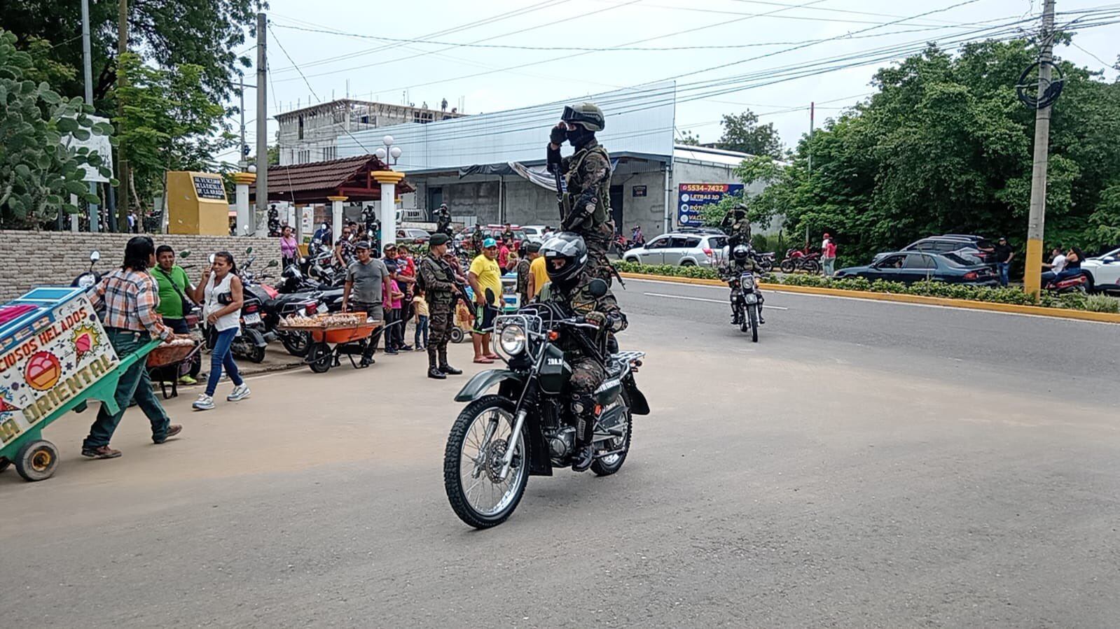 El 30 de junio los soldados de Escuintla recorrieron la cabecera.
