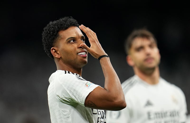 Rodrygo Goes, delantero del Real Madrid, dejó el entrenamiento