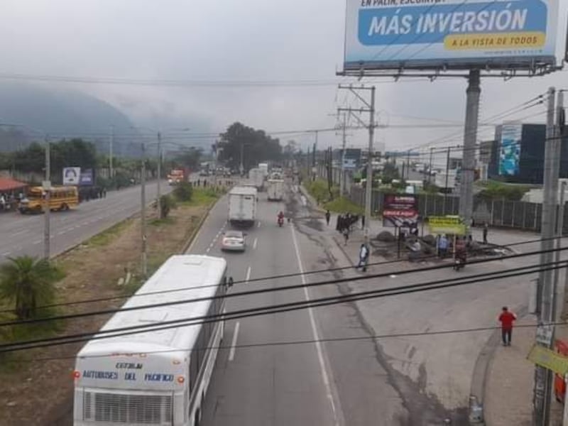 Retomarán manifestaciones en tramo de Palín, Escuintla