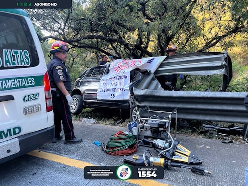 Así quedó el vehículo accidentado en ruta a Antigua que dejó un fallecido y un herido