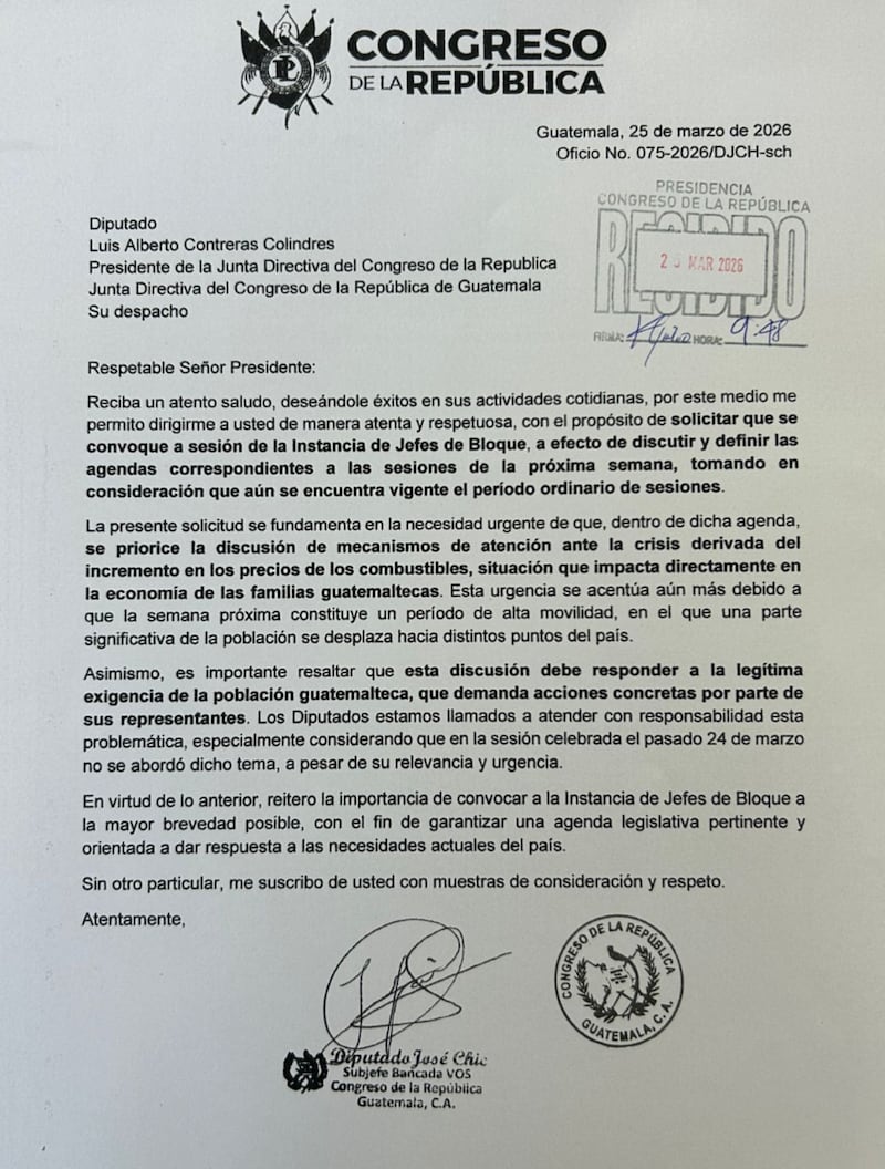 El diputado opositor José Chic solicitó sesionar el Martes Santo.