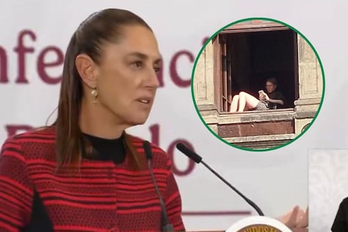 Sheinbaum confirma que la mujer que tomaba el sol en Palacio Nacional era real; ¿cuál fue su sanción?