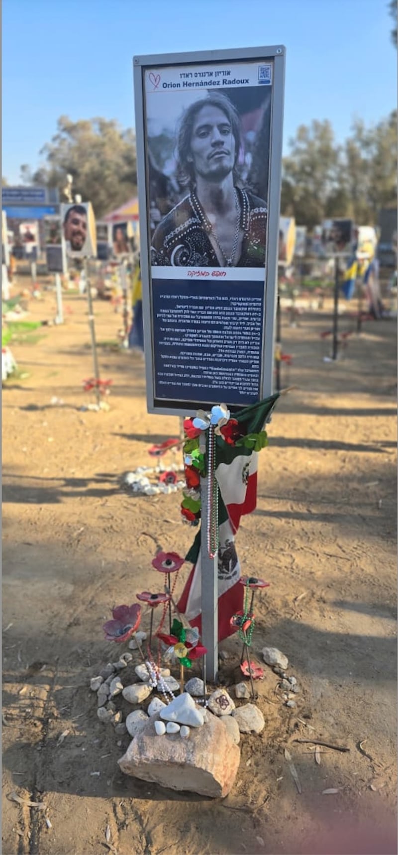 Recuerdo de las víctimas del ataque de Hamás. Foto: Amilcar Avila