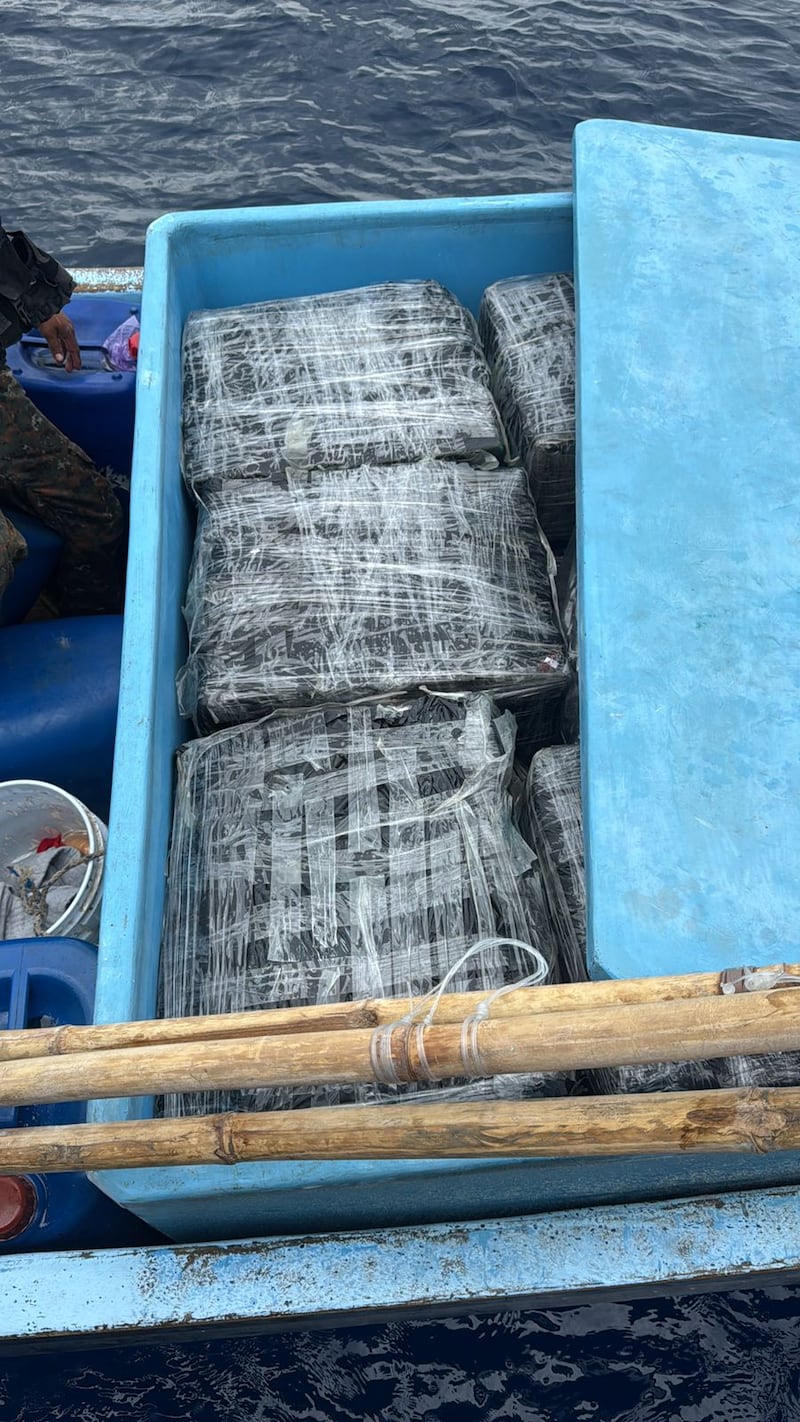 En el Pacífico guatemalteco han sido detenidos dos narcotraficantes que navegaban en una lancha con cocaína.