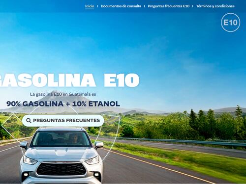 Gobierno lanza portal acerca del etanol a semanas de su entrada en vigor