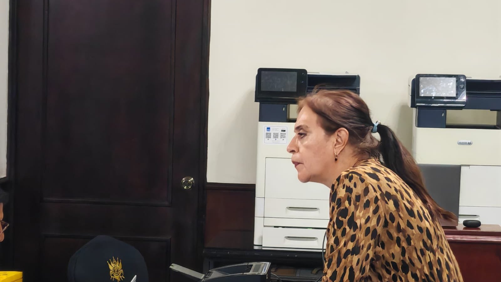 La abogada Ingrid Lisseth Soto Carcuz fue la primera en entregar su papelería.