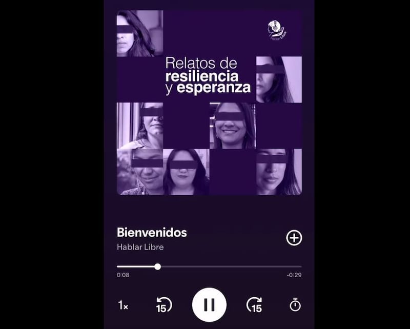 Prisioneras de Guatemala graban podcast Hablar Libre