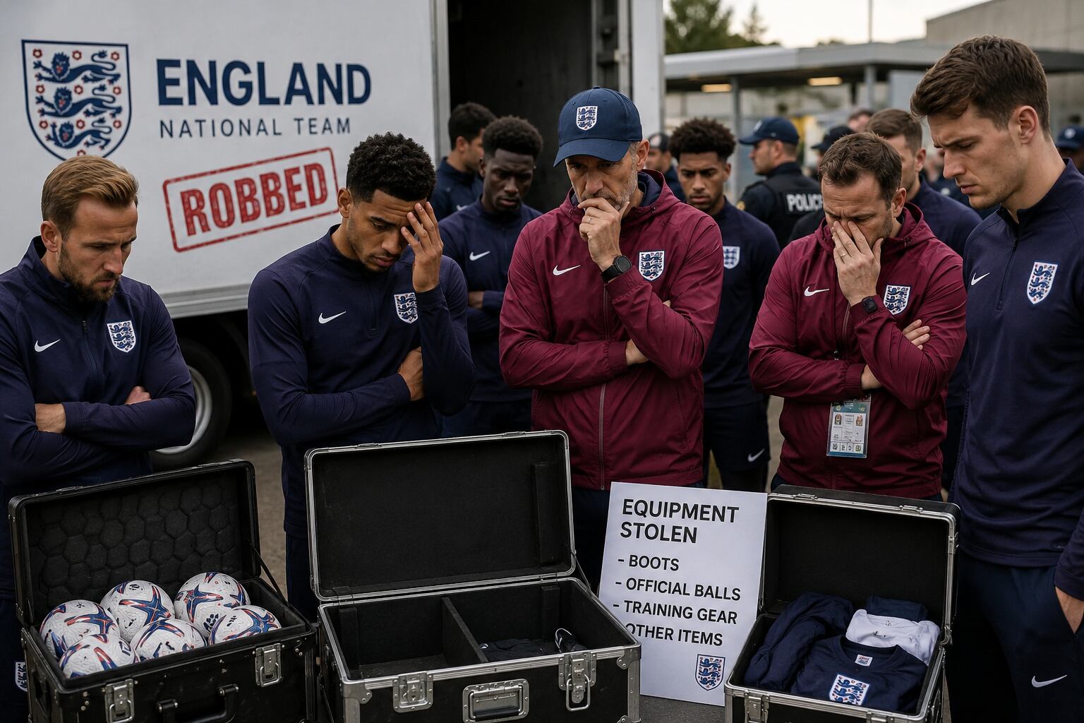 Roban a la selección de Inglaterra a solo días de debutar en el Mundial