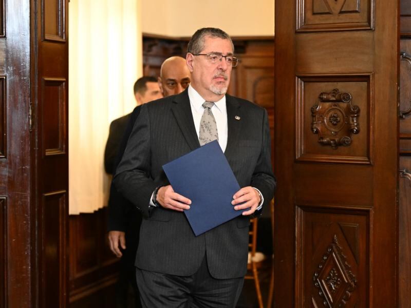 El presidente Bernardo Arévalo