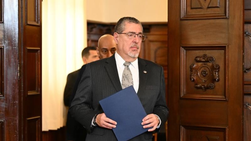 El presidente Bernardo Arévalo