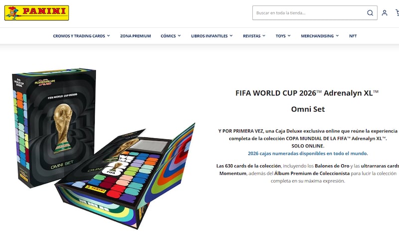 El álbum Panini del Mundial 2026 se ofrece en el sitio oficial: https://www.panini.es/.
