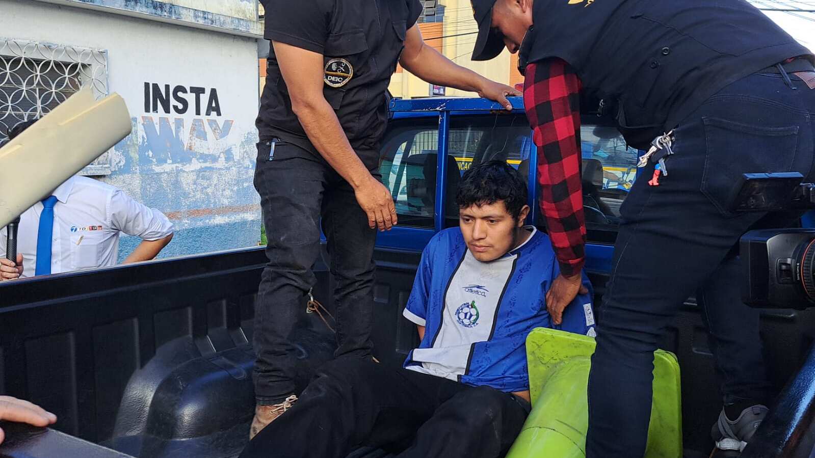 Alias "El Escalofriante" fue detenido por el atentado armado del pasado lunes. Foto PNC