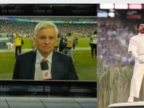 VIDEO. Periodista de ESPN llora tras presentación de Bad Bunny en el Super Bowl
