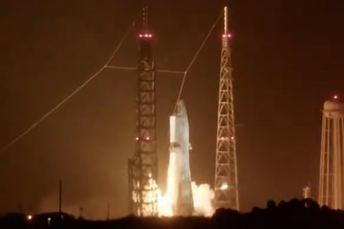 ¡Impresionante! Así fue la explosión del cohete de Blue Origin