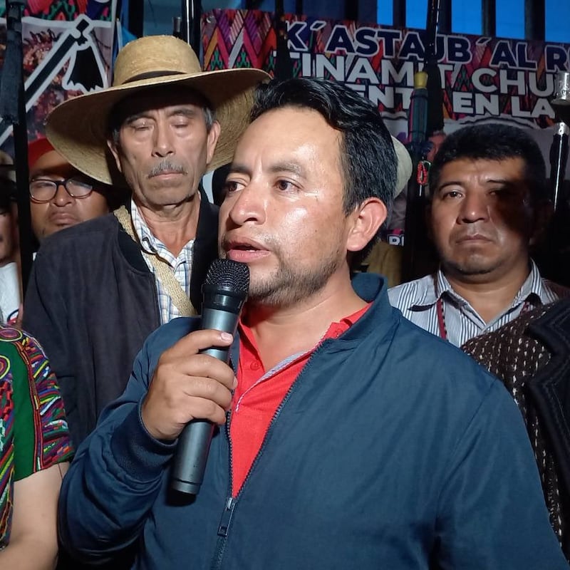 En octubre de 2023 Luis Pacheco protagonizó protestas frente a la Fiscalía.
