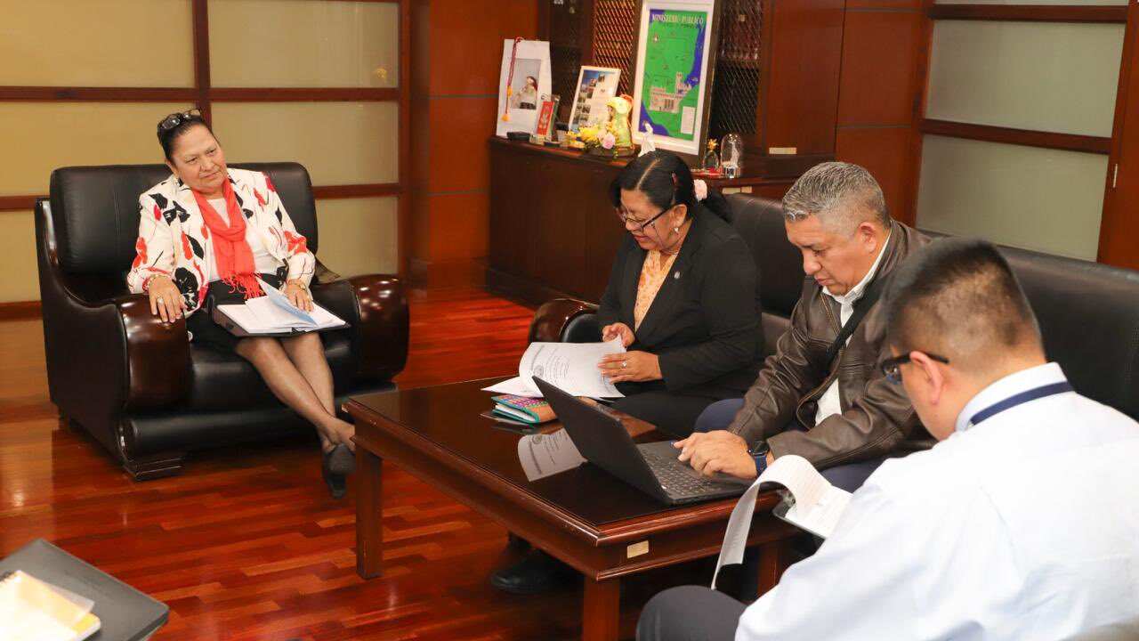 Fiscal General y Jefe del Ministerio Público se realiza la diligencia de exhibición personal. (Foto: Red social X: @MPguatemala)