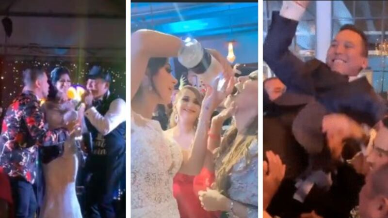 ¡Alcohol, bailes exóticos y mucho más! Así se vivió la fiesta de boda de Kim Flores y Edwin Luna