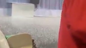 Caída de granizado. Foto: RRSS