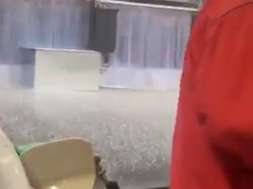 Caída de granizo afecta a Fraijanes y CAES tras intensas lluvias de este jueves