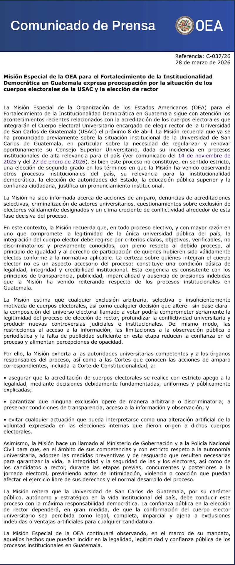 Organización de los Estados Americanos