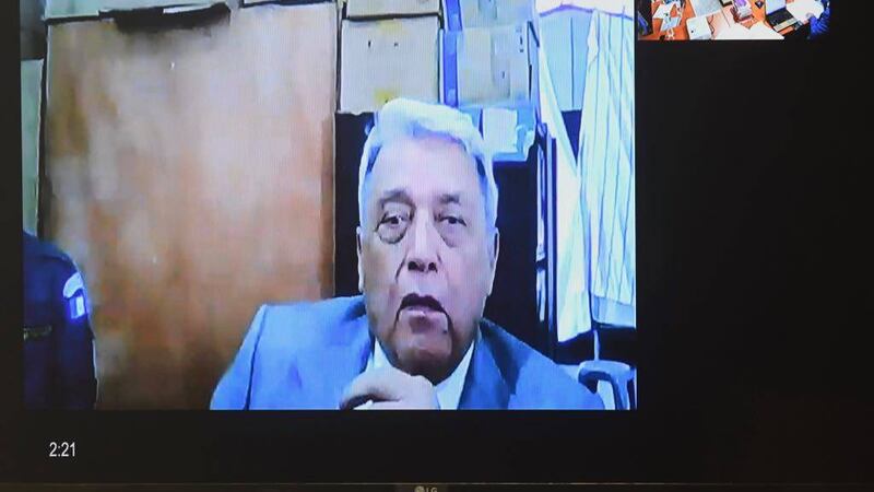 Exmilitar comparece por videoconferencia en audiencia del caso por genocidio