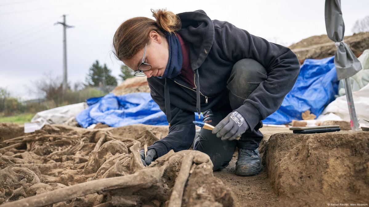 Inusual descubrimiento debajo de un estadio en Viena