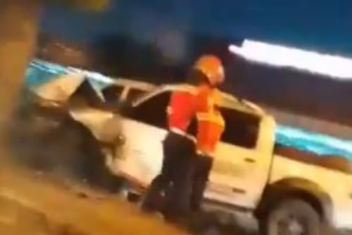 VIDEO. Picop se empotra en arriate del bulevar Liberación