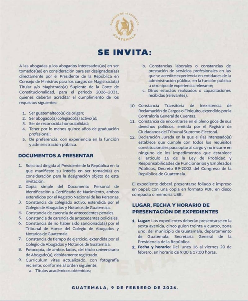 Convocatoria.