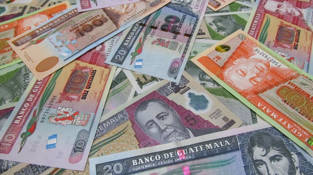 Quetzal, moneda de Guatemala.