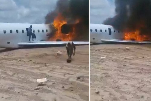 VIDEO. Ministro de Minas del Congo sufre un grave accidente aéreo