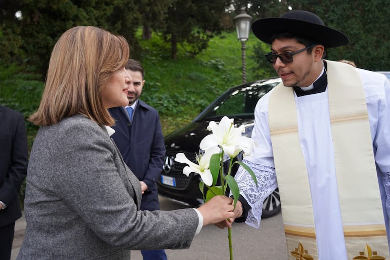 Vicepresidenta Karin Herrera estuvo en Roma.