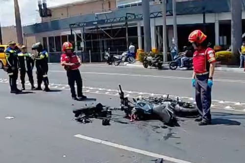 Accidente de tránsito en zona 10