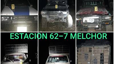 Dejan estacionados 5 vehículos con cigarros de contrabando en Petén