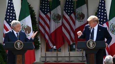 VIDEO. Así fue el esperado encuentro entre López Obrador y Trump