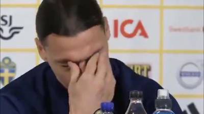 VIDEO. Las lágrimas de Zlatan Ibrahimovic cuando habló de sus hijos en rueda de prensa