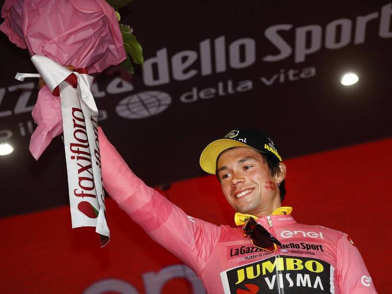Primoz Roglic gana contrarreloj y se viste de rosado en el Giro 2019