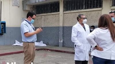 Se pronuncian por cadáver en el parqueo del hospital de Amatitlán