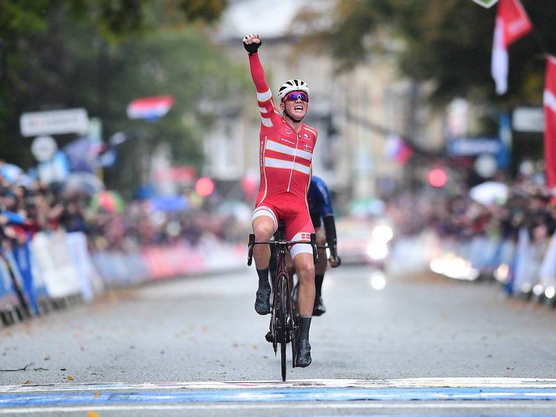 Mads Pedersen le da a Dinamarca el campeonato del mundo de ciclismo en ruta